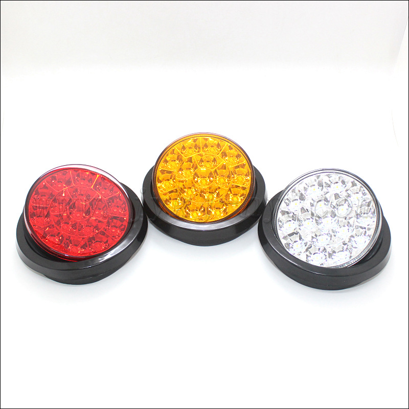 12V 24V Car Truck High Brightness LED Flash Brake Bulb Rear Fog Light DriVing Tail Light 4inch