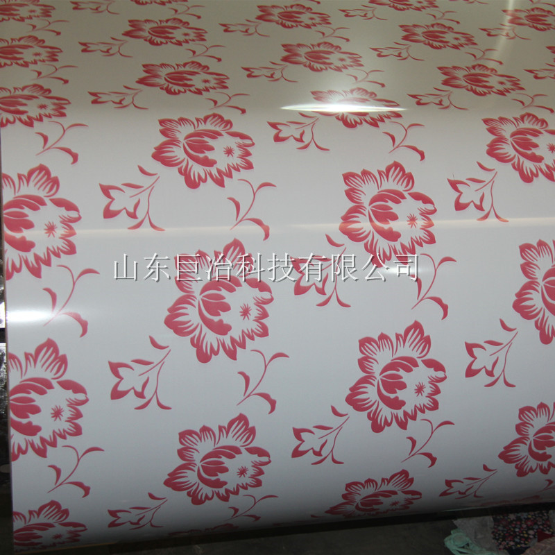 厂家定制印花彩涂卷 建筑装饰用彩涂板 0.2*1000象牙白彩涂钢板