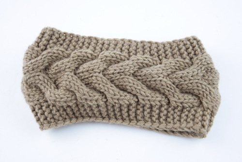 European and American twist bow knitted hairband wool headband ear protection headgear handmade warm hair accessories autumn and winter headband