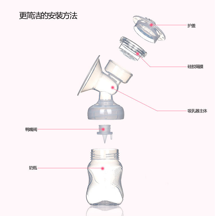 Miss Baby电动吸奶器单边吸力大全自动按摩产后催乳器静音挤奶器详情10