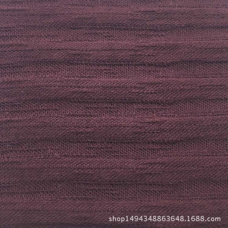弹力麻色卡-5#紫红色