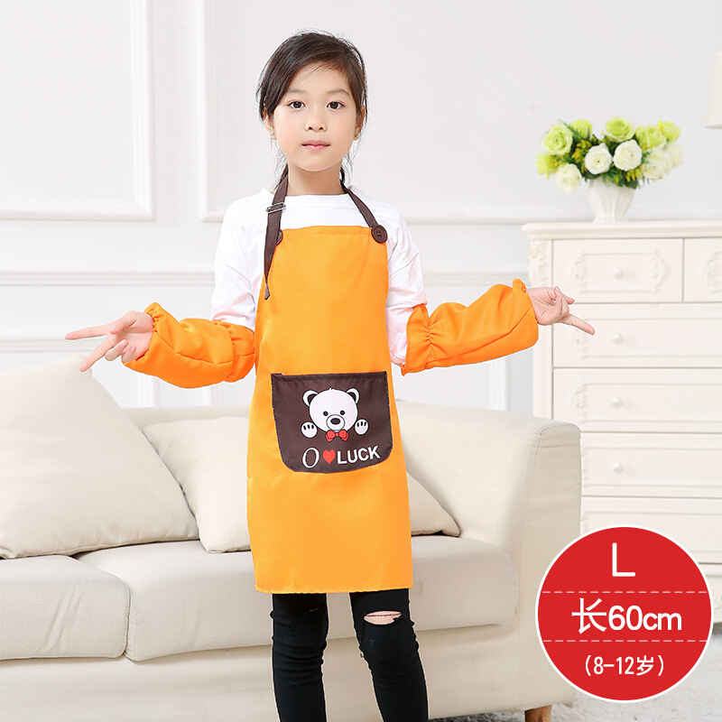 Delantal DE LOS NIÑOS Geliao logotipo personalizado arte pintura hornear micro impermeable delantal infantil Impresión de jardín de infantes