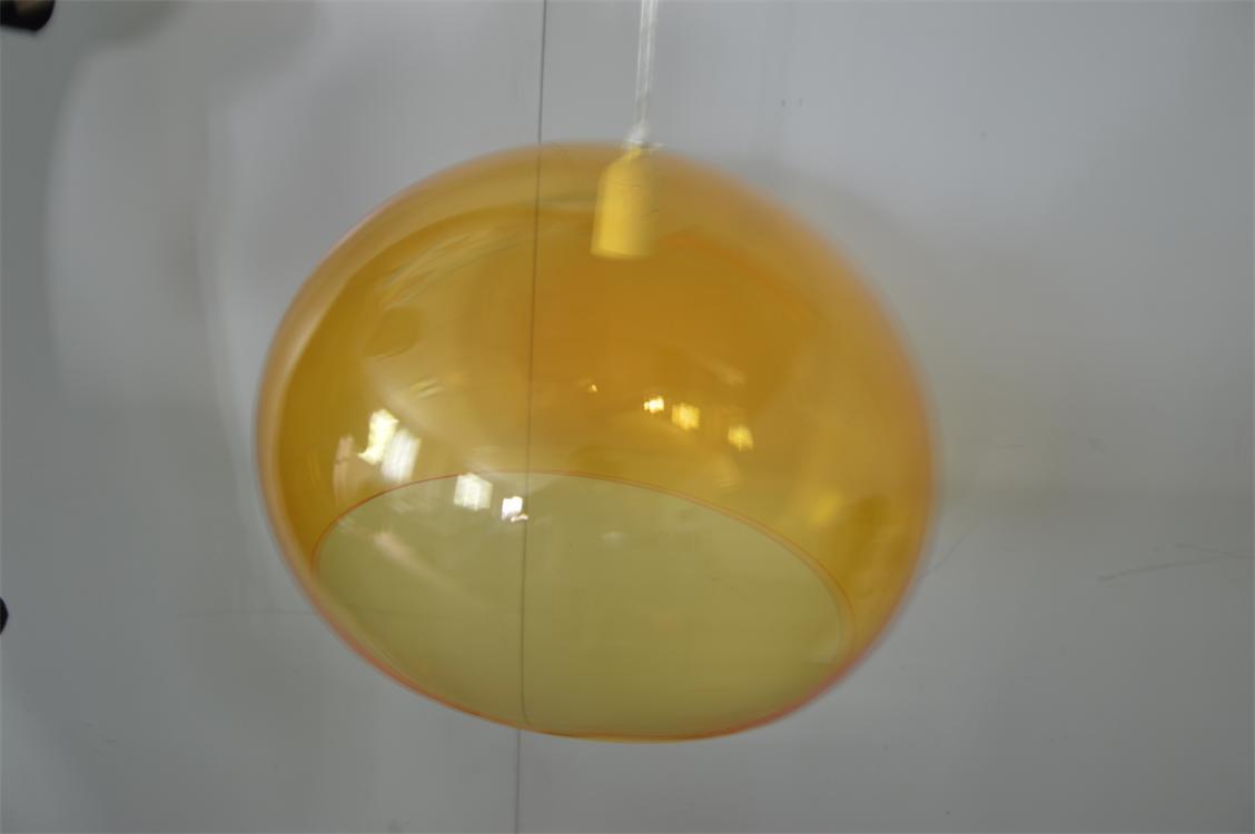 透明黄色亚克力吊灯 精致时尚有品味 亚克力灯罩制作