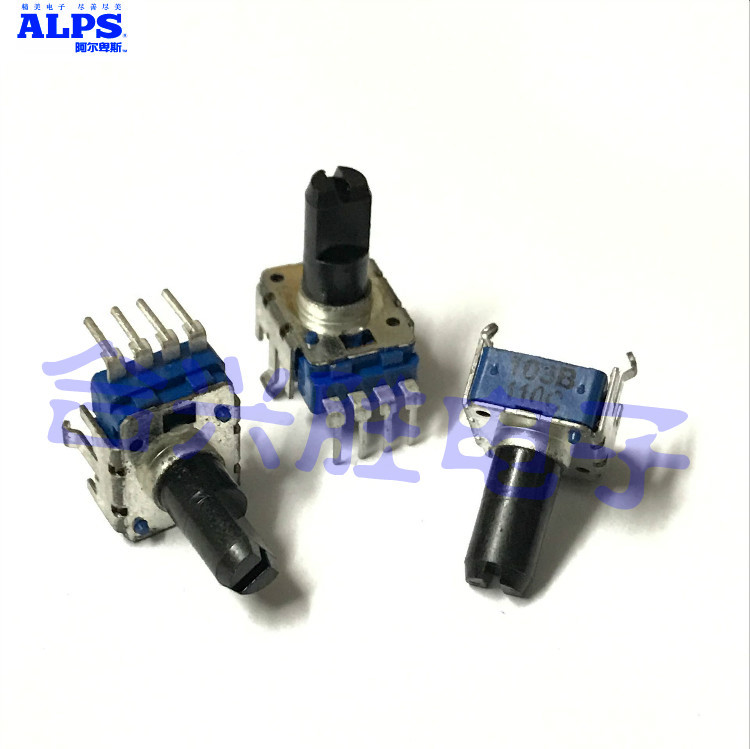 日本ALPS 调音台功放机音响音量电位器RK11K1130A0M 单联B10K 4脚