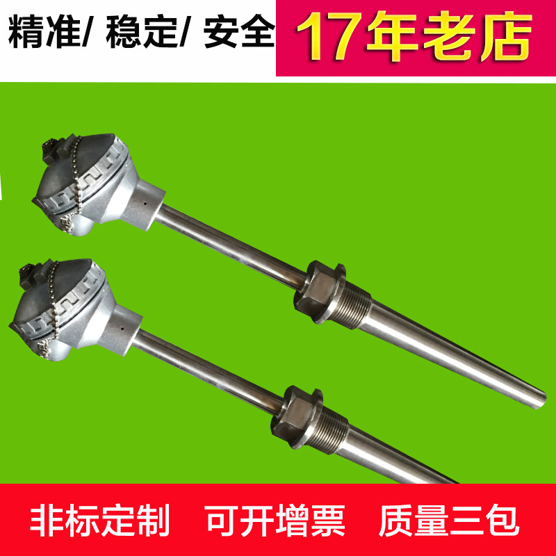 厂家定制生产 WR系列热电阻铠装热电阻 Pt100热电偶热电阻