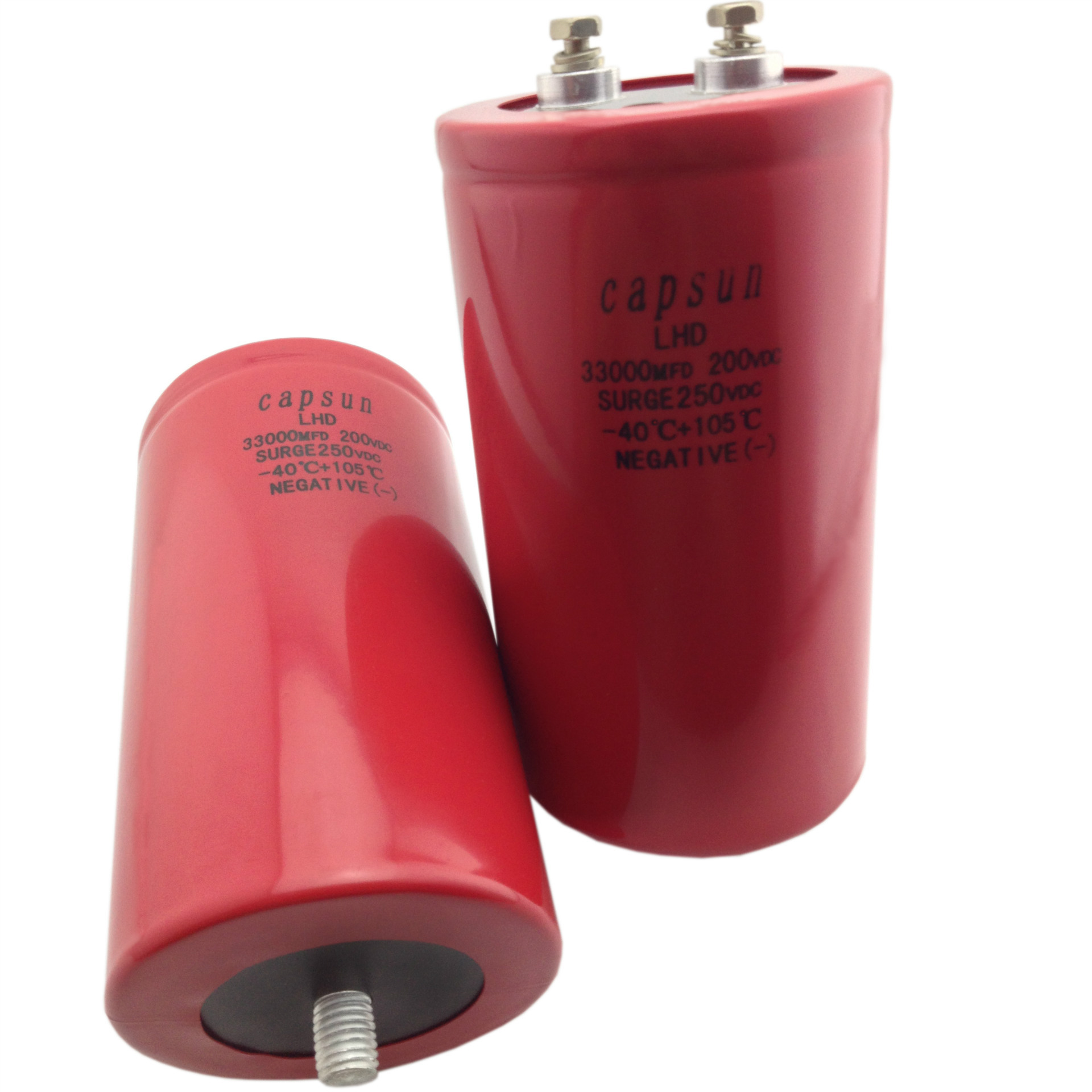 电容200V32000UF红色黑字 LHD系列3000万次高储能快速充放电电容