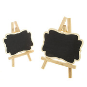 创意支架小黑板贴可移桌牌儿童木头工艺品婚庆用道具装饰欧式摆件