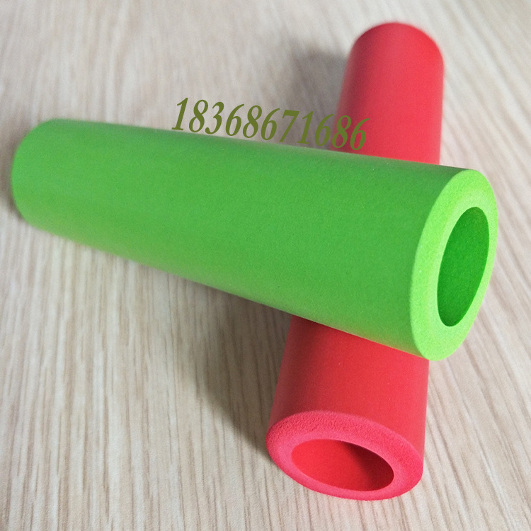 订制彩色NBR橡塑发泡管 eva童车海绵手把套 滑板车泡棉手柄套