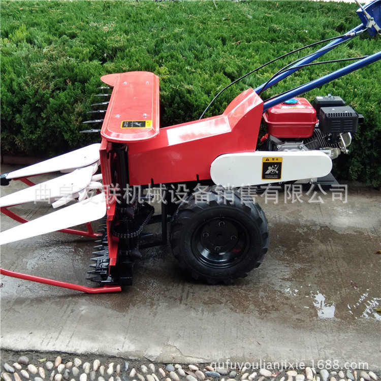 手推式宽幅稻麦割晒机 汽油带动多功能收割机 手推式汽油割晒机64
