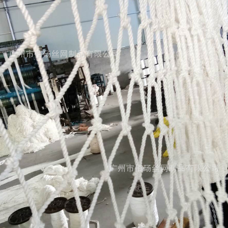 广州集装箱防护网出口货柜网建筑安工程防坠网手工尼龙材质