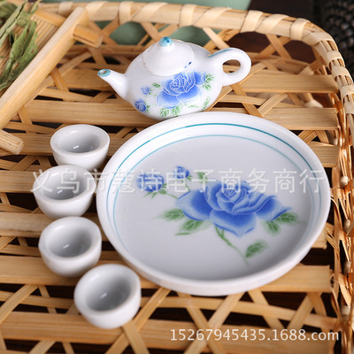 Travel? Arts and Crafts Wholesale gift tea set parts Tea ceremony Boy tea set children Toys Mini tea