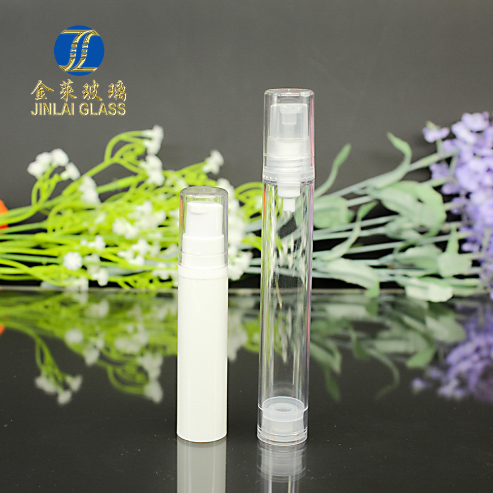 厂家直销 5ml 10ml真空乳液瓶 化妆品试用装塑料瓶 隔离霜精华瓶