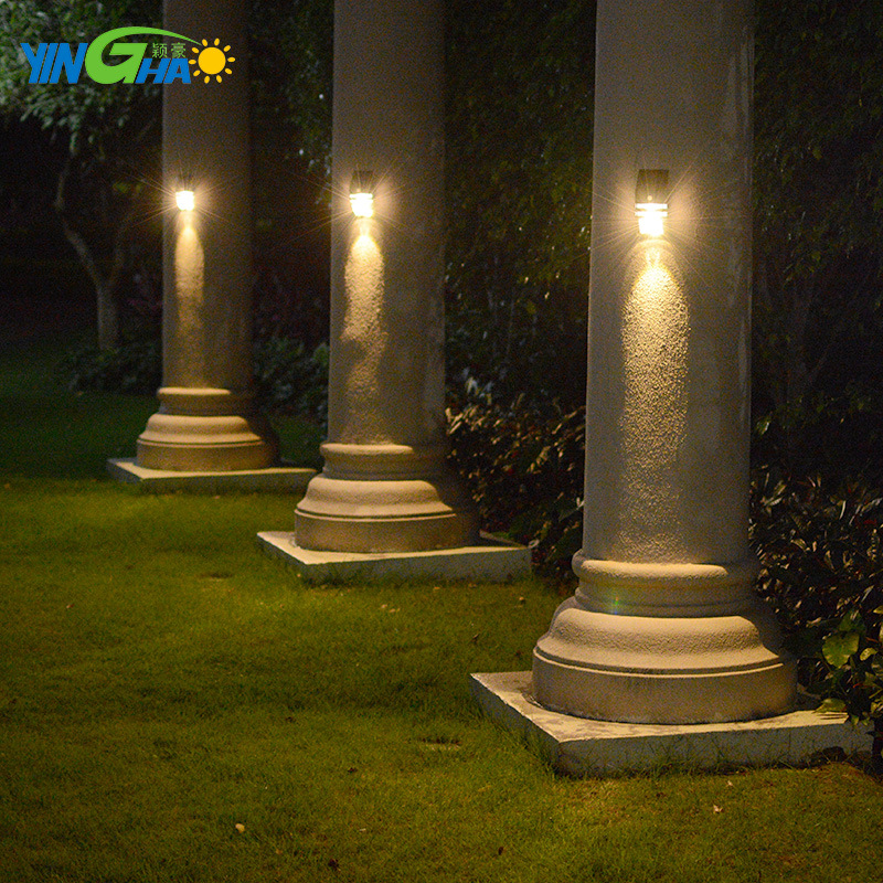 太阳能红外人体感应墙壁灯 防水led装饰台阶路灯 家用地脚墙角灯