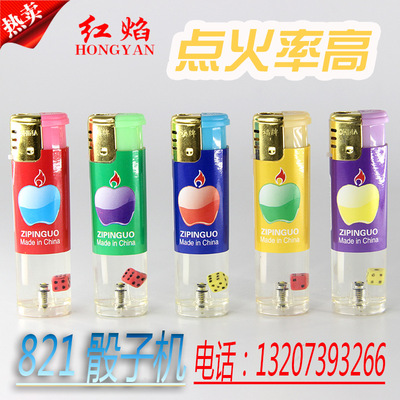 direct deal 821 dice Windbreak lighter Plastic Windproof lighter Electronics Windbreak wholesale
