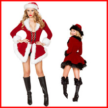 聖誕節服裝女長袖外套COSPALY游戲制服角色扮演游戲制服大碼X1241