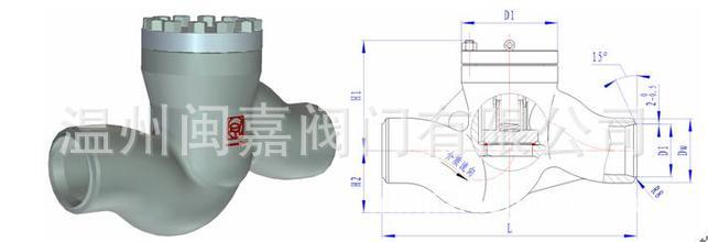 H44Y-100P高压不锈钢止回阀 高压不锈钢止回阀