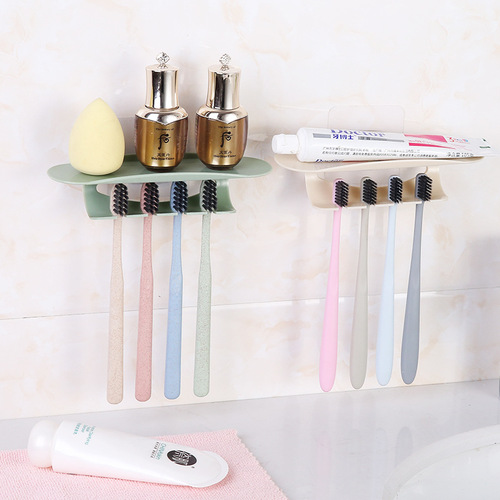 Creative wall-mounted toothbrush box, dust-proof toothbrush hanger, bathroom wall-mounted toothbrush holder, wash storage box hot sale