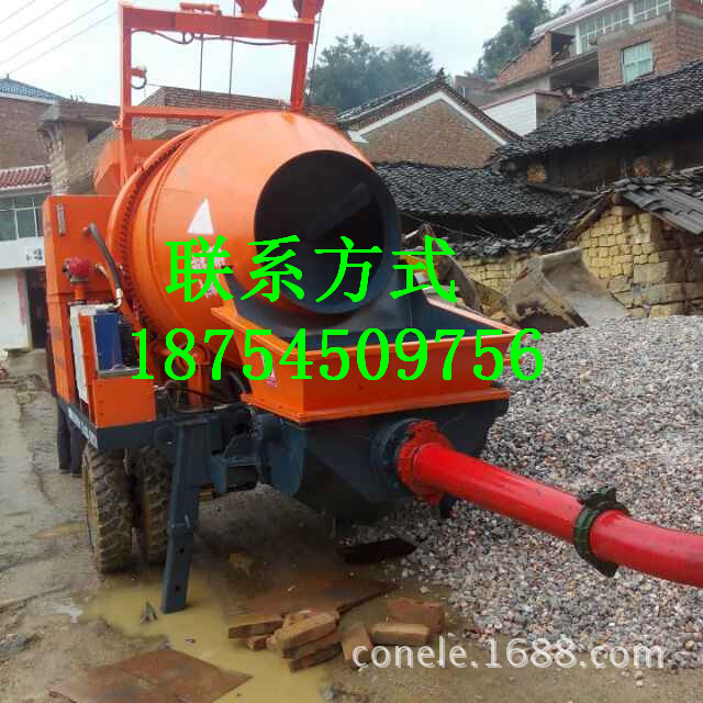 农建用混凝土搅拌拖泵 柴油拖泵 混凝土输送泵 打1-4公分石子的泵