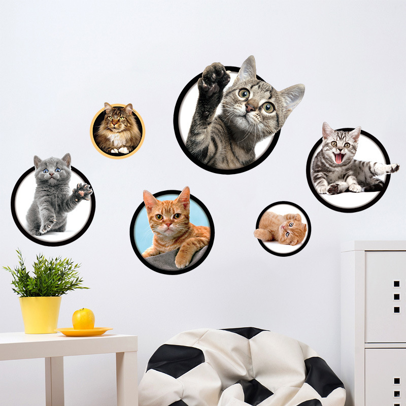 3D Cat Wall Sticker 1
