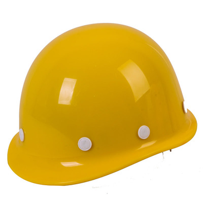 明盾安全帽高强度玻璃钢型工地施工建筑工程防砸防护劳保抗砸头盔|ru