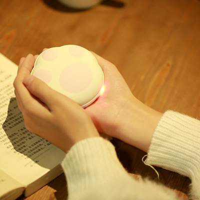 熊掌暖手宝usb充电双面发热可爱卡通暖手宝移动电源手机充电宝|ms