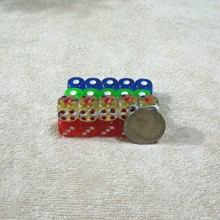 亚克力透明骰子12号麻将牌九小色子推饼筛子批发1粒价5色可选