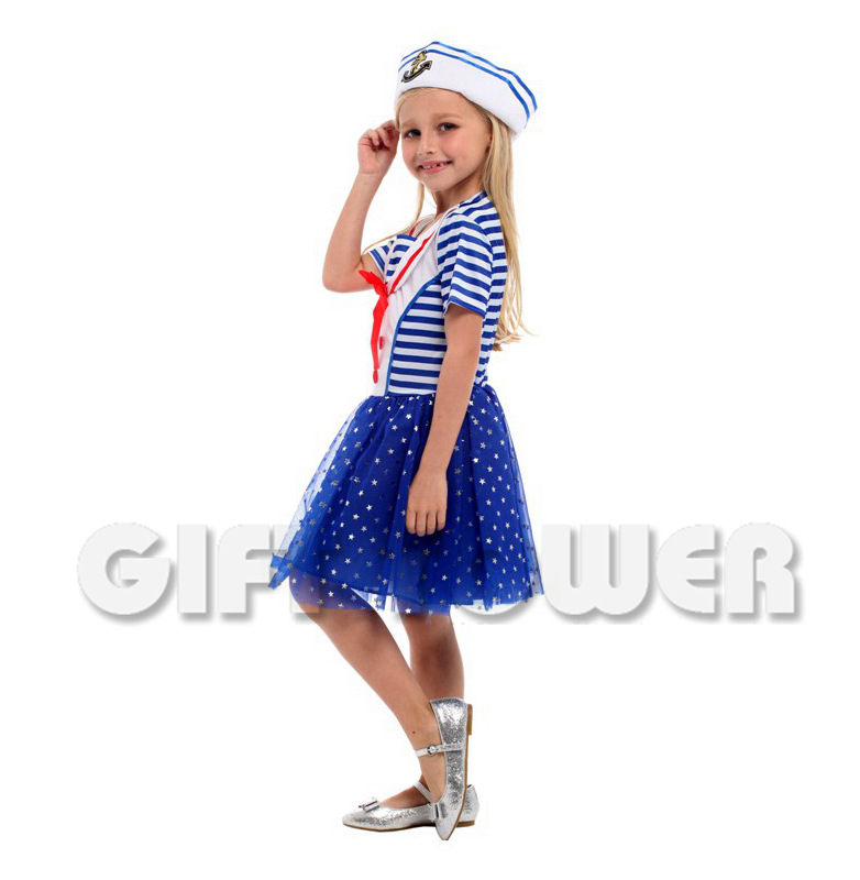 舞台表演服G-0289闪亮小女水手服详情图4