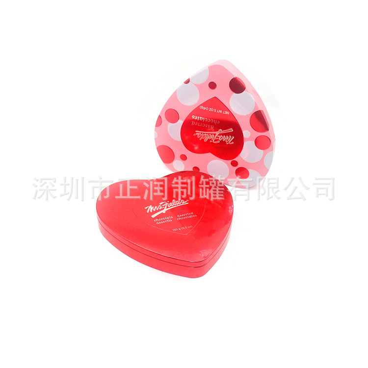 长期生产 创意糖果铁盒 心形糖果铁盒 心形马口铁糖果铁盒
