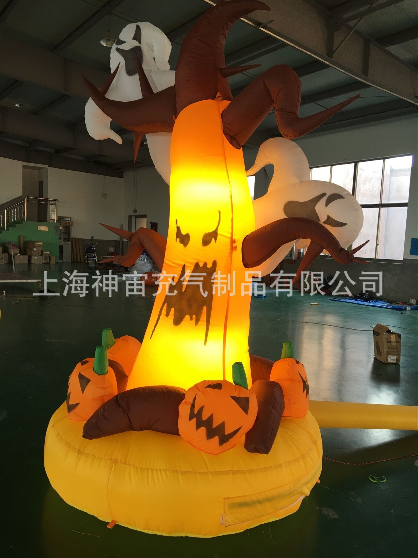 万圣节充气幽灵 充气万圣节装饰万圣节酒吧充气鬼门关灯光拱