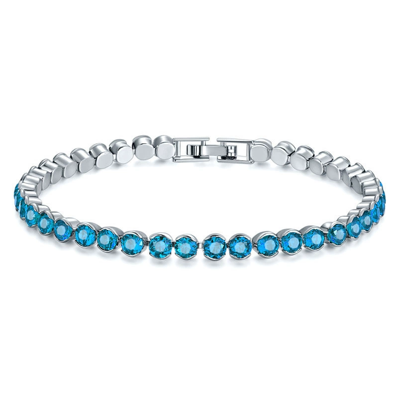Модный аксессуар, кристал bracelet натуральный камень, европейский стиль, 4 мм, оптом