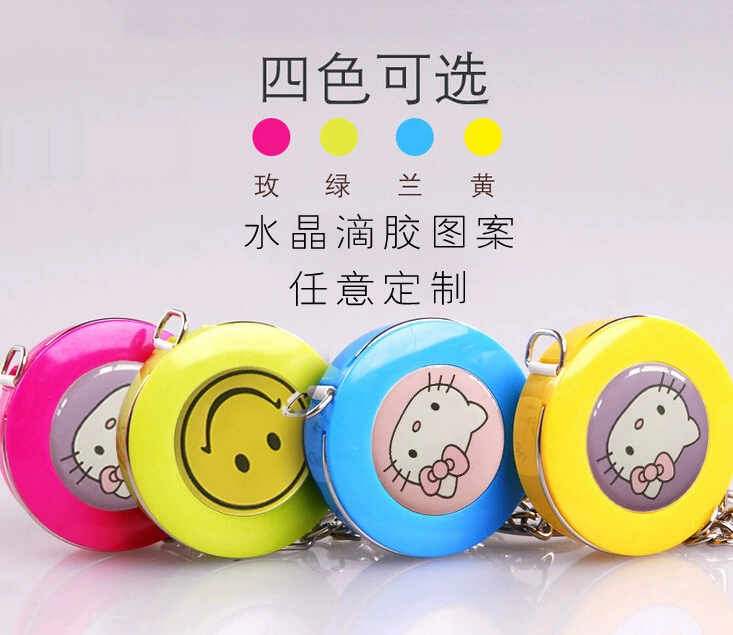 Мини-кожаная лента ярких цветов, измерения высоты, портативная линейка, одежда, мягкая линейка, подарочная рулетка, можно настроить