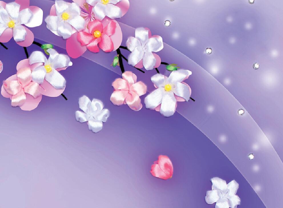 Oujin nianhua Bordado de La Cinta Directa Fábrica de impresión en color colgante pintura Swan Lake amor sala de estar entrada pintura decorativa