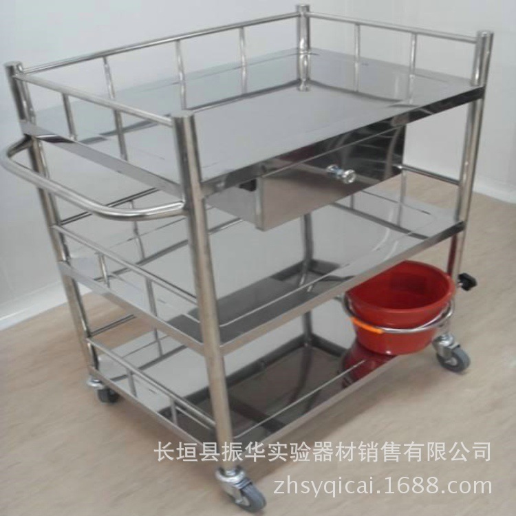 双层推车 仪器推车 实验室/手术推车 全不锈钢推车
