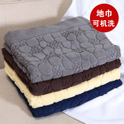 supply hotel Dedicated Cotton white thickening Floor towel non-slip Floor towel pure cotton water uptake Little feet Floor towel Customized