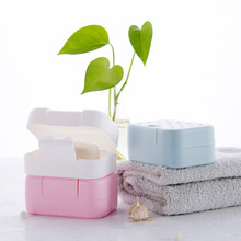 肥皂盒旅行壁掛式可瀝水肥皂架衛生間帶蓋置物架免打孔便攜香皂盒