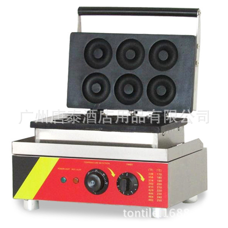 供应新动力商用六孔多拿滋甜甜圈机 手动圆形香酥机烘烤机NP-4