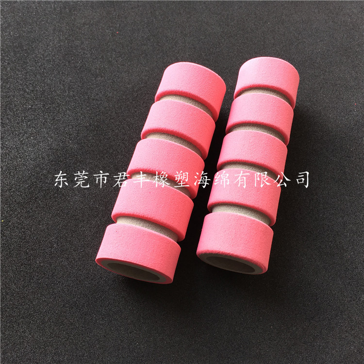 君丰供应 高密度nbrU型健身器材护套海绵纹路防护耐磨管