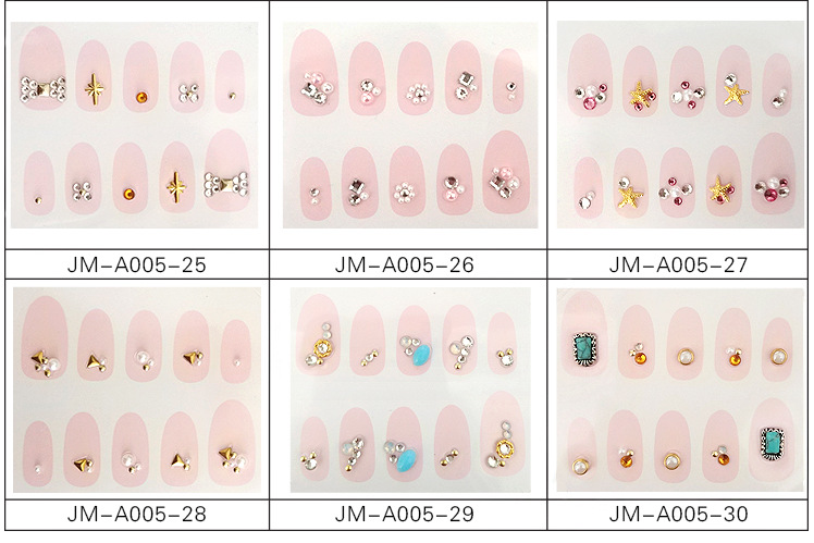 New fashionable diamond-shaped nail stickers, diamond nail stickers for decoration, Korean DIY 3D diamond customization detail image 3