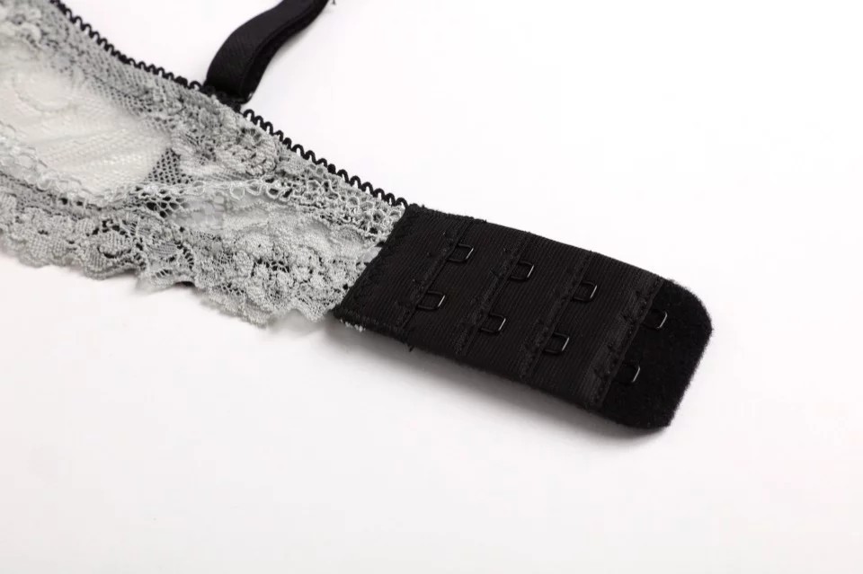 Lingerie sexy en dentelle ultra-fine, grande taille, affichage de la poitrine, petit ensemble de soutien-gorge transparent pour femmes, 16001_voghion.com