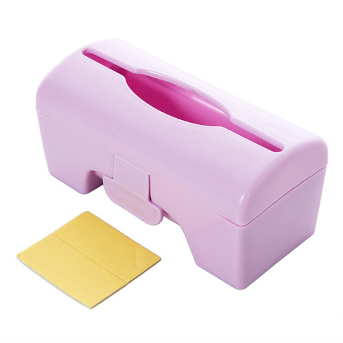 Colorful wall-mounted garbage bag storage box kitchen plastic bag extraction box storage box