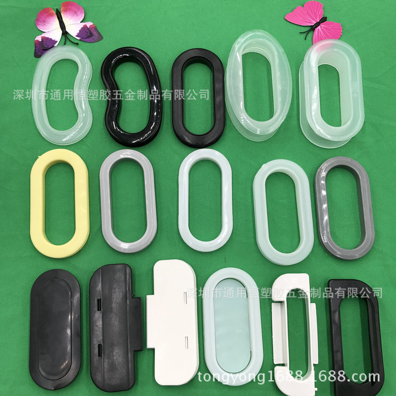 塑胶纸箱防尘扣 塑料长方扣 锁扣 椭圆形手 四方纸箱扣中空板扣