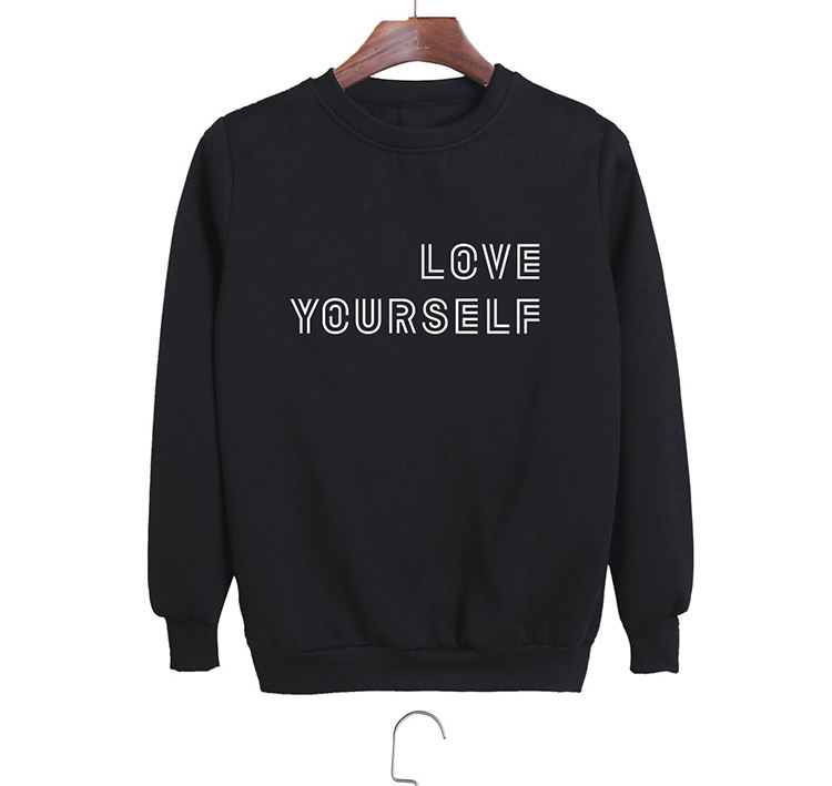Love Yourself Printed Sweatshirt