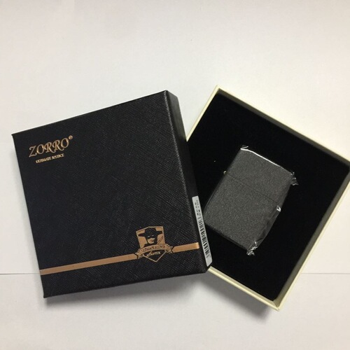 Hong Kong ZORRO copper shell metal windproof kerosene lighter classic fuel lighter 902 light plate DIY