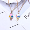 Cartoon metal multicoloured necklace, accessory, Aliexpress, wish, wholesale