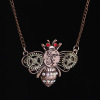 Mechanical retro necklace heart shaped with gears, European style, punk style, wholesale