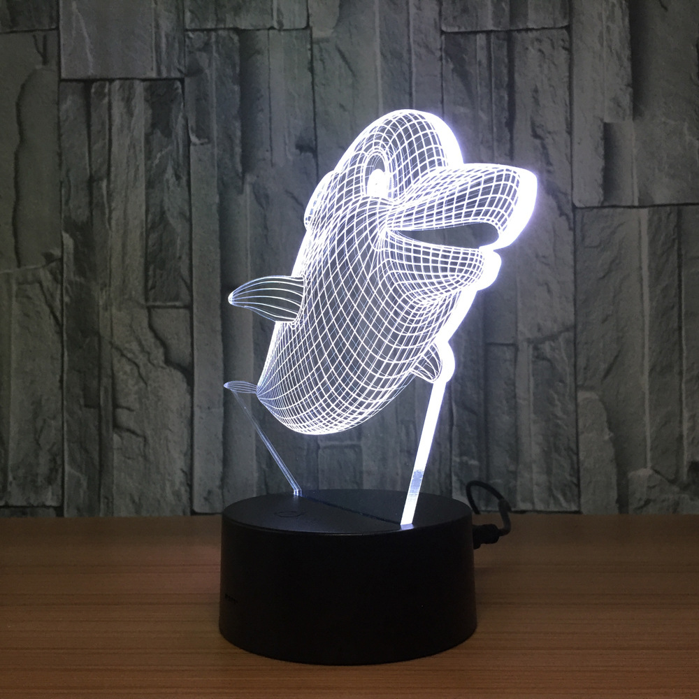 3d led 创意灯 相框式3d灯七彩遥控触摸礼品