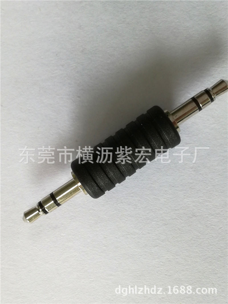 供应注塑式3.5公转公 3.5对3.5音频转接头3.5MMAUX蓝牙转换头镀镍