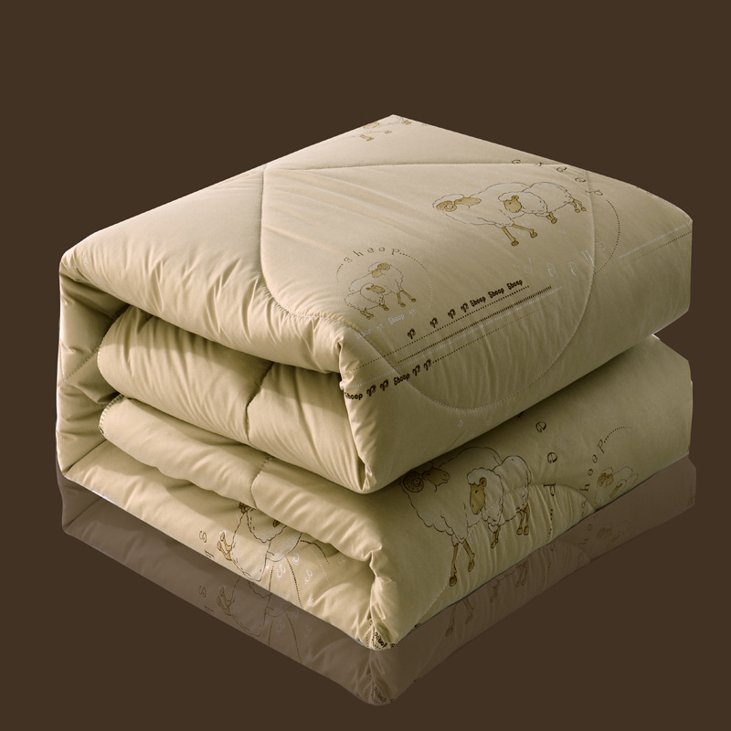 廠家羊毛被批發羊絨被定制跑江湖展會加厚會銷禮品羊毛被