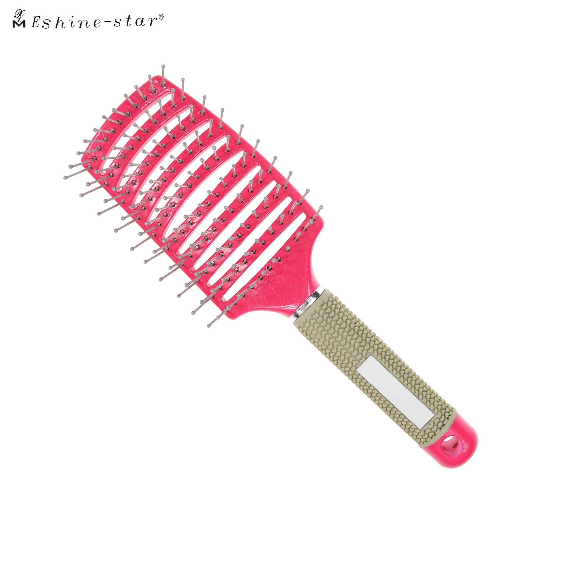 弧形大弯梳直发梳子亚马逊造型梳子家用直发梳