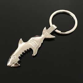 现货鲨鱼海洋动物个性实用开瓶器企业送礼赠品印刷各种图案挂件